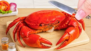 How To Make Tasty Miniature Chilli Crab IRL | ASMR Cooking Mini Food