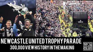 Newcastle United SHUT DOWN City Centre with HISTORIC Carabao Cup Trophy Parade!!
