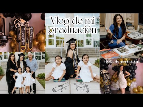 Volvimos a YouTube 🤭 VLOG DE MI GRADUACIÓNNN❤️✨👩🏻‍🎓 fiesta & decoración 🫶🏻