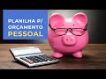 Quiz sobre Planilha de Orçamento Pessoal