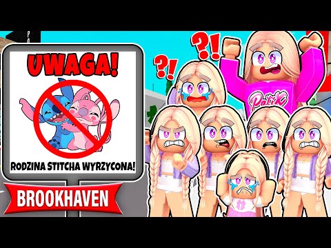 RODZINA STITCHA ZOSTAŁA WYRZUCONA z BROOKHAVEN w ROBLOX! TO ich KONIEC?! 😱