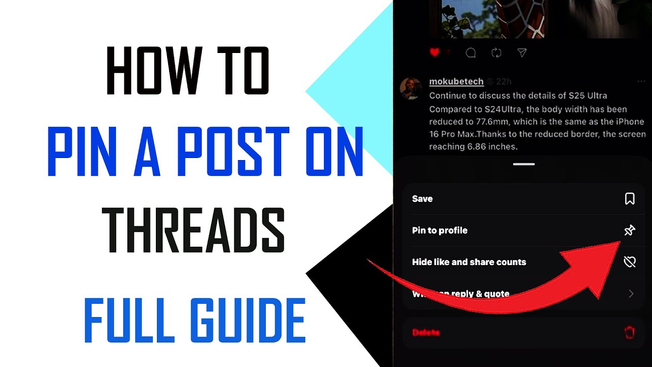 How To Pin Comments On Threads  2025