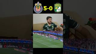 😡 REACCIONES CHIVAS 5-0 LEON #shorts #youtubeshorts