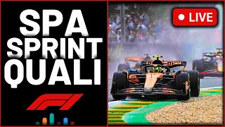 🔴F1 Live 2025 Belgian GP Sprint Qualifying | Commentary + Live Timings | Formula 1 Watchalong