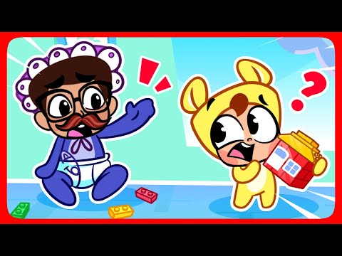 Daddy Turned Into a Baby - Baby Care Songs | Kids Songs & Nursery Rhymes