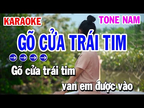 Gõ Cửa Trái Tim Karaoke Tone Nam ( Rumba Dễ Hát ) Huỳnh Lê