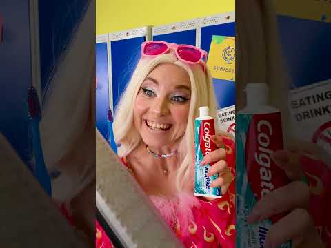 فرشاة أسنان بلمسة جمالية! 💄✨ #قصير