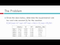 Kinetics: Rate Laws and Constants