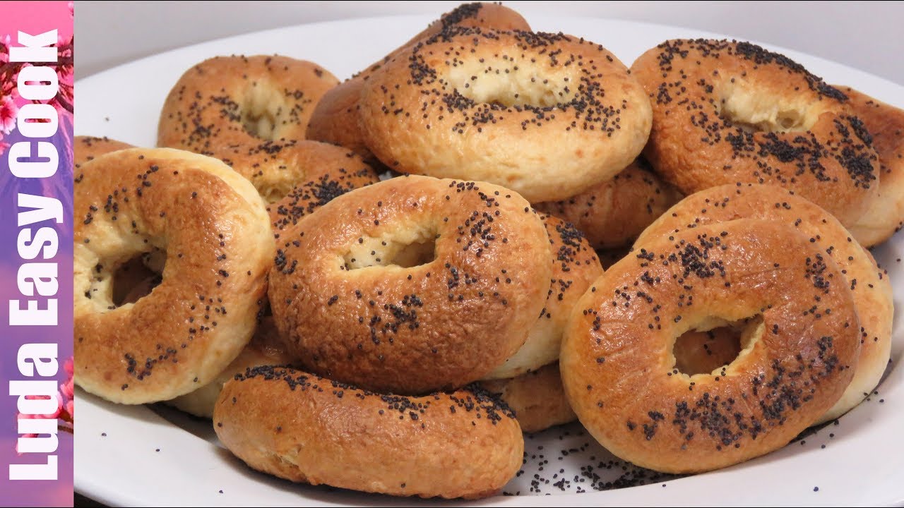 ОБАЛДЕННЫЕ БУБЛИКИ БАРАНКИ ПО-ДОМАШНЕМУ С МАКОМ HOMEMADE BAGELS RECIPE WITH POPPY SEEDS