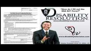 What is an SSA 827 Authorization To Release Medical Infomation Form By FL Orlando Disability Attorne