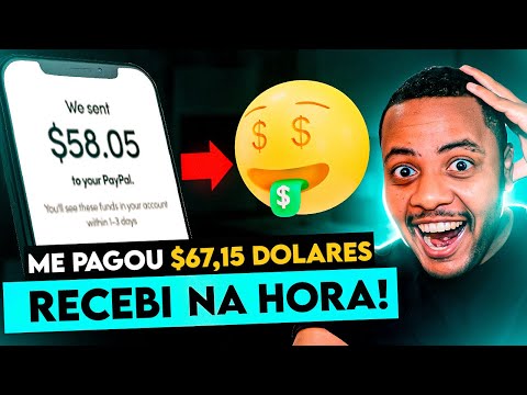 RECEBI $67,15 DÓLARES NESTE APP | ESSE NOVO Aplicativo me PAGOU Dinheiro de Verdade MUITO RÁPIDO