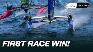 Re-live Germany by Deutsche Bank's FIRST Race Win | SailGP