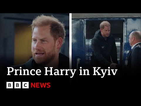 YouTube video thumbnail: Prince Harry Makes Surprise Visit to Ukraine