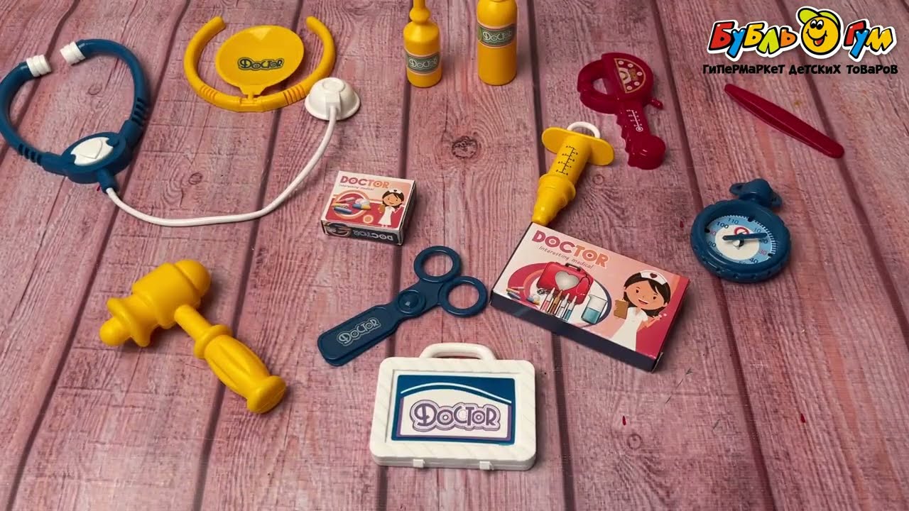 Набор доктора Lanson Toys на блистере 14предметов - видео Набор доктора Lanson Toys на блистере 14предметов - видео