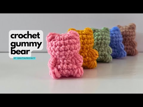 Crochet Gummy Bear Tutorial | Crochet Along Step-by-step