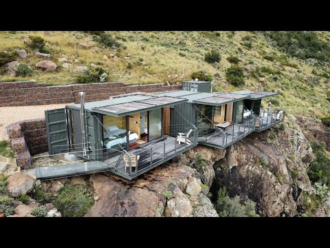 BREATHTAKING! Off-grid Shipping Container Weekend GETAWAY