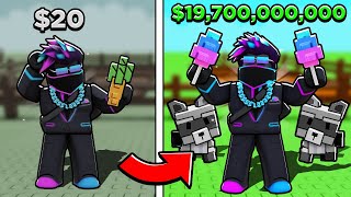I paid to win for 1 HOUR in Roblox Grow a Garden!