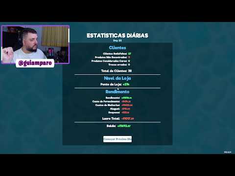 LIVE GUI AMPARO - JOGANDO SUPERMARKET SIMULATOR