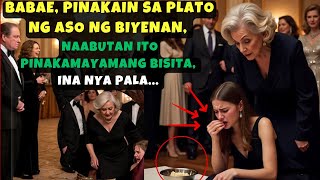 BABAE, PINAKAIN SA PLATO NG ASO NG BIYENAN, NAABUTAN ITO NG PINAKAMAYAMANG BISITA, INA NYA PALA...