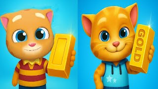 Talking Tom Run NEW GAME VS Talking Tom Gold Run Cycle Tour event Talking GINGER Android  Gameplay
