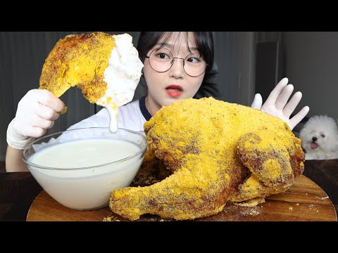 뿌링 통닭은 처음이지? 겉바속촉 끝판왕! 뿌링클통닭 먹방🍗FRIED WHOLE CHICKEN WITH PRINKLE MUKBANG ASMR