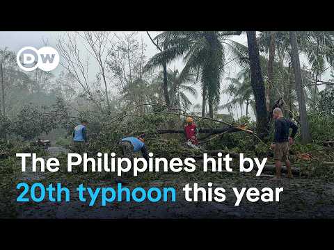 YouTube video thumbnail: Typhoon Kalmaegi Slams Into the Philippines, Sparking Earthquake and Volcanic Activitiy Fears