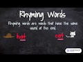 Exploring Rhyming Words for Kids
