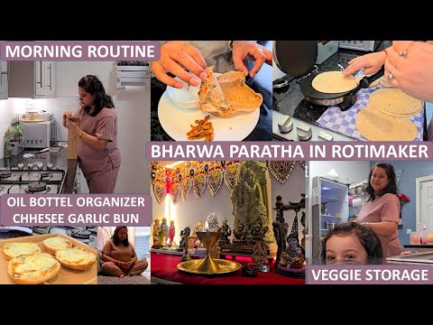 6am Stress-free Productive Routine - Lunchbox & Breakfast Recipes | Cabbage Paratha in Rotimaker