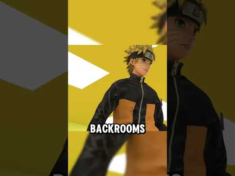 Naruto caiu nas Backrooms junto do Saitama e Goku #naruto #backrooms