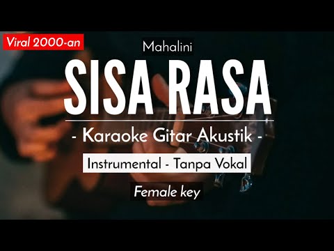 Sisa Rasa  Mahalini Karaoke Akustik) -HQ Audio