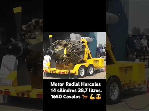 Motor Hércules Radial na Partida #motor #Radial #clássicos #antigos #startup #engine #ganhedinheiro