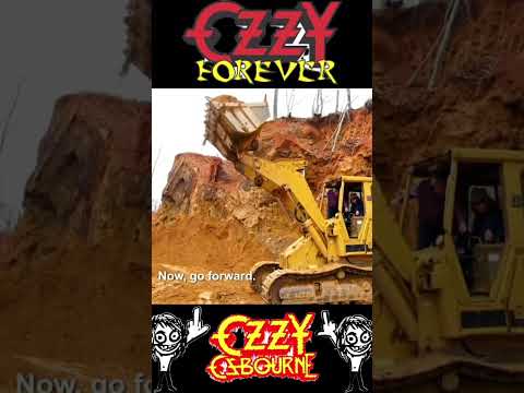 Ozzy's first bulldozer load 🤣🦇🕊 #ozzyosbourne