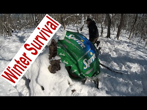 Surprisingly Unsuccessful Survival 🏕🔥❄Creative Winter Shelter for Relaxation 🎒❣️ Bushcraft Camping