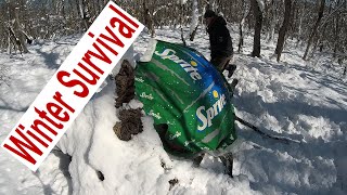 Surprisingly Unsuccessful Survival 🏕🔥❄Creative Winter Shelter for Relaxation 🎒❣️ Bushcraft Camping