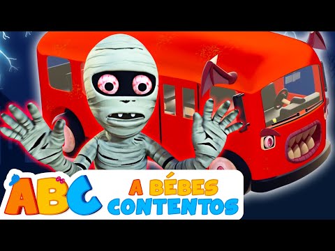 Las ruedas del autobús de Halloween - Canciones infantiles | ABC Español | A Bebés Contentos