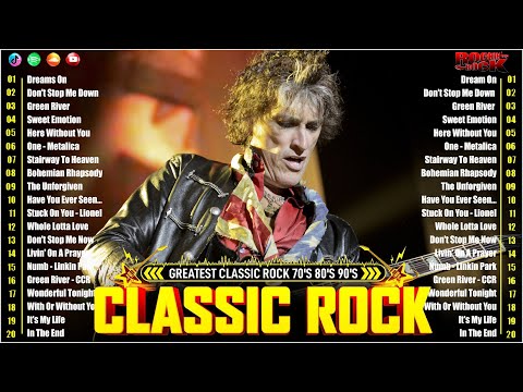 Aerosmith, The Beatles, Nirvana, CCR, Lynyrd Skynyrd...| Classic Rock Songs Music