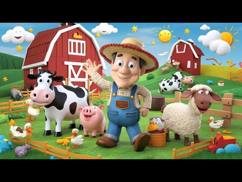 "Old MacDonald Had a Farm: Sing Along with Fun Animals!" Kids cartoon and Poem