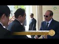 الرئيس عبد الفتاح السيسي يستقبل رئيس وزراء اليابان بقصر الاتحادية