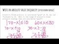 Inequalities, Ranges, and Absolute Values