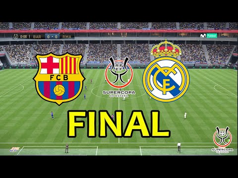 BARCELONA vs REAL MADRID | FINAL - Super Copa 2025 | Full Match All Goals | PES Gameplay