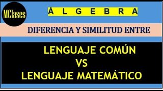 Lenguaje Natural y Matemático