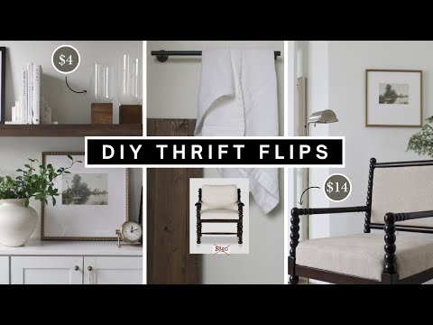 DIY THRIFT FLIP DECOR + FURNITURE | Affordable + Easy Home Decor Hacks