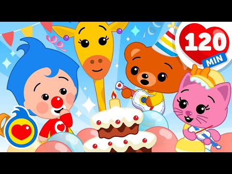 Las Canciones Infantiles Más Divertidas 🎉❤️ Festejamos El Cumple de Plim Plim (120 Min) | Plim Plim