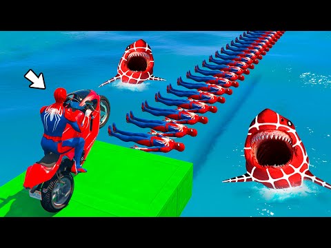 SPIDER-MAN against TUNG TUNG TUNG SAHUR on Motorcycle in RAINBOW SPIDERS BRIDGE | GTA MULTIVERSE