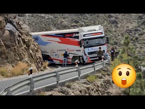 CAMIÓN ATASCADO y BARRANCO 😵😬 RALLY CANARIAS 🚀 TRAILER EN SERIOS APUROS