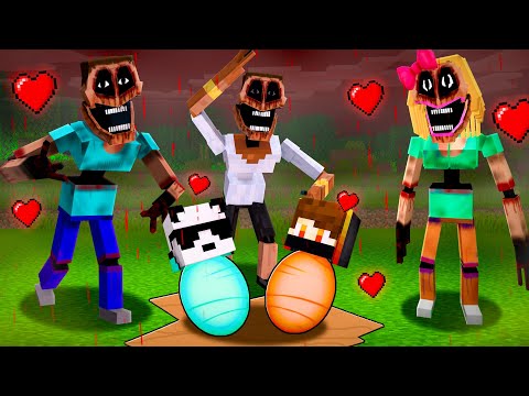 We Got Adopted By SCARY MIMIC FAMILY in Minecraft!! ๐ฑ