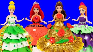 DIY Colorful Clay Outfits for Mini Disney Princesses