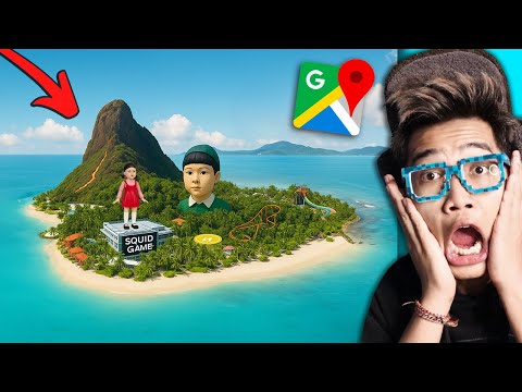 KITA MENEMUKAN PULAU SQUID GAME YANG TERTANGKAP DRONE GOOGLE EARTH BENERAN NYATA ADA DI DUNIA!!!