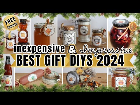 Best DIY Gifts 2024 | Beautiful gifts everyone wants! | Inexpensive, Quick & Easy with FREE Labels!