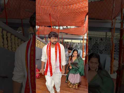 Bigg Boss Shobha Shetty With Yashwanth Reddy at Vijayawada Kanaka Durgamma Temple | Shobha Shetty